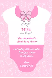 10 hermosas invitaciones personalizadas para baby shower niño o niña - Imagen 1 de 24