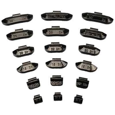 HASKYY® 225x Schlaggewichte STAHLFELGEN 5g-30g Auswuchtgewichte Wuchtgewichte