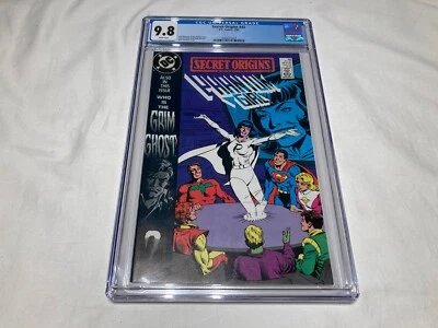 Secret Origins 42 CGC 9.8 NM/M White Pages Copper Age Phantom Girl 1989 - Image 1 of 4