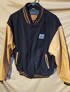 Fox Sports - Golden Bear Varsity Jacket. Vintage Gr. Large. Wollleder. Retro - Bild 1 von 15
