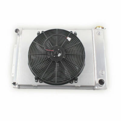 3 Row Radiator 16" Fan For 1967-1969 Chevy Camaro Pontiac Firebird 327 350 Motor — 第 1/4 张图片