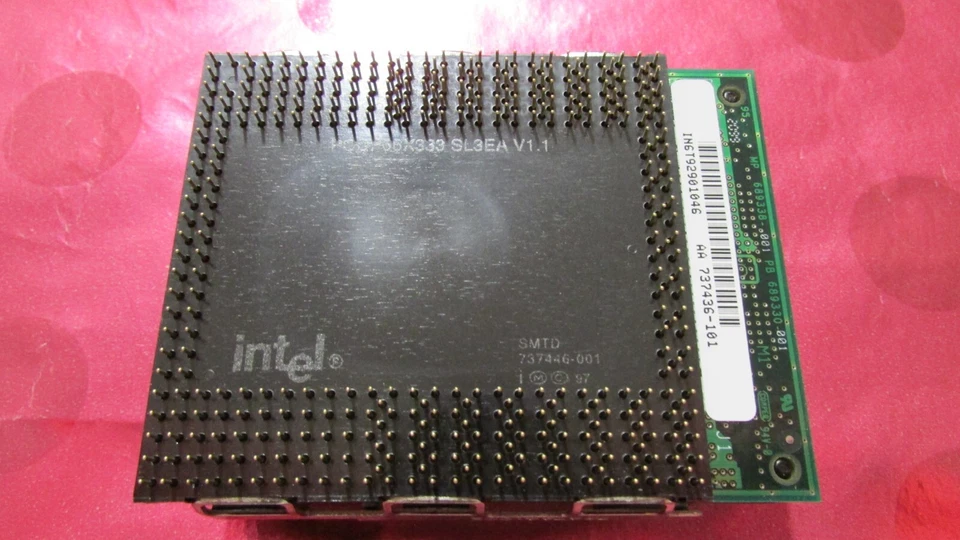 New INTEL Fastest Pentium-Pro Ever 333MHz OverDrive CPU PODP66X333 SL3E Gold-Pin - Image 1 of 4