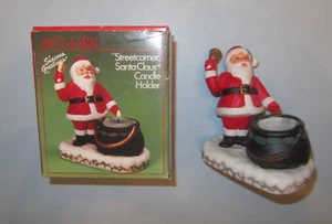 Artmark Streetcorner Weihnachtsmann Kerzenhalter - 5" Zoll groß Keramikfigur - Bild 1 von 10