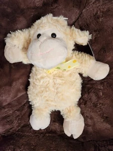 Lamb Hug & Luv Plush Stuffed Animal Soft Childrens Play Toy 2010 Polka Dot Bow - Picture 1 of 5