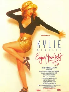 1989 Kylie Minogue 'Enjoy Yourself' Release Music Industry Promo Reprint Ad - Bild 1 von 1