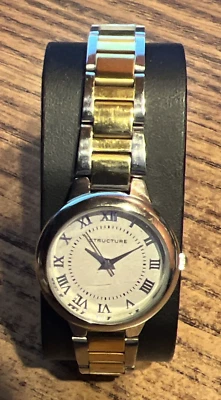 Estructura - Reloj Correa Acero Inoxidable 25 mm Caja Redonda Tono Plata - 7 Pulgadas Foto 1 de 4