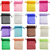 50Pcs Organza Wedding Xmas Party Favor Gift Candy Bags Pouches 9X7/12X9/13X18CM