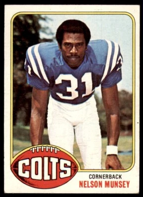 1976 Topps Nelson Munsey Football Card Baltimore Colts #153 - Image 1 of 2