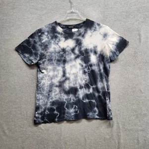 VINTAGE Obey Women Top Large Blue Tie Dye Y2K Shirt Logo Make Love Not War Tee - Picture 1 of 11