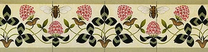 Azulejos de cerámica de pared art nouveau azulejos de borde #546 - Imagen 1 de 1