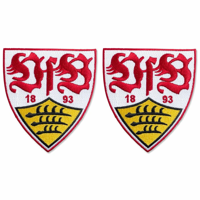 Aufnäher VfB Stuttgart Wappen 2er Set - 5 x 5 cm - Bild 1 von 1