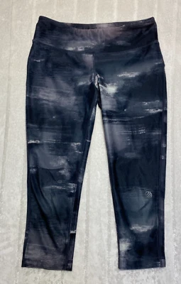 Леггинсы женские MPG средняя высокая талия черные тренировочные эластичные капри розовые на молнии - Изображение 1 из 4