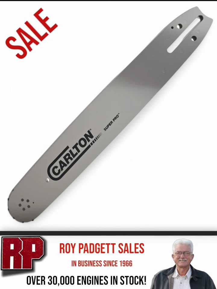 Barra de motosserra 16" 3/8 .058" 60DL Carlton 16-71-A260-SP compatível com Mcculloch -C98 - Imagem 1 de 1