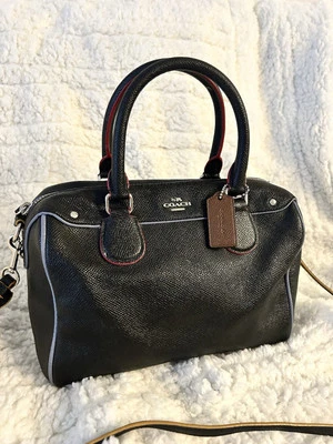 Coach Mini cuero negro Foto 1 de 4