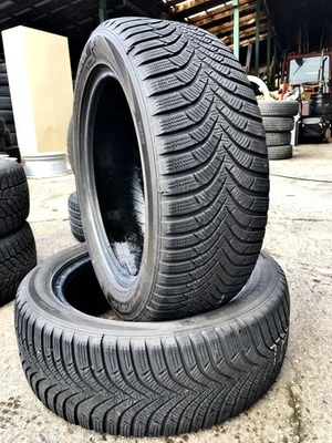 ✅2x 195/55R16 M+S Winterreifen HANKOOK 5,5mm! Schnee ❄️Symbol und Felgenschutz - Bild 1 von 4