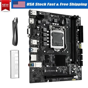 JUXIESHI LGA 1151 Motherboard H110 for Intel 9th 8th 7th 6th CPU, PCI-E 3.0 DDR4 - Picture 1 of 12