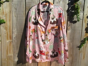 Brand New Karen Mabon Pink Christmas Dog Pajama Top & Pants Set Size 3XL - Picture 1 of 12