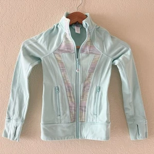 Ivivva By Lululemon Full Zip Jacket Sweatshirt Girls Size 6 Thumbholes - Picture 1 of 11