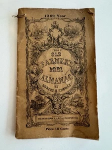 1931 VINTAGE THE OLD FARMER'S ALMANAC 139th Anniversary Edition - Original - Picture 1 of 6