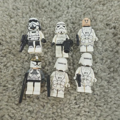 LEGO Star Wars Minifigure Lot Imperial Patrol Trooper First Order Snowtrooper - Image 1 of 3