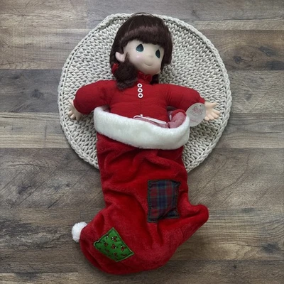 Vintage Precious Moments Nicole Christmas Stocking Doll 1994 #1056 **READ** - Image 1 of 4