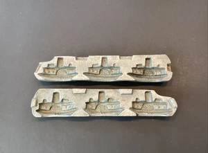 Vintage durchsichtig Spielzeug Süßigkeiten Schokolade Form Schaufelrad Boot Schiff #217 kostenloser Versand - Bild 1 von 10