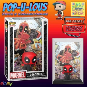#1 Deadpool in Black Suit Funko Pop! Comic Cover Figure #46 🔥PRE-SALE🎃OCT🚀 - Picture 1 of 5
