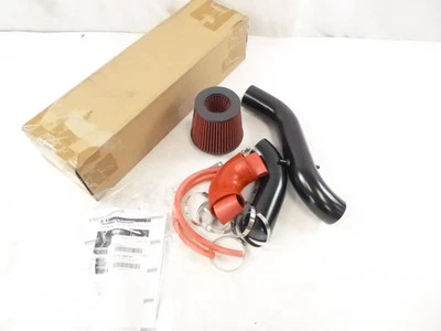 Kit de inducción de admisión de aire frío rojo BCP 3" + filtro para Ford Escort 1998-2003 2,0 L Foto 1 de 4