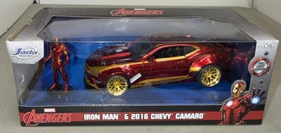 Jada Toys Marvel 1:24 2016 Chevy Camaro SS Die-cast Car with 2.75" Iron Man... - Image 1 of 4