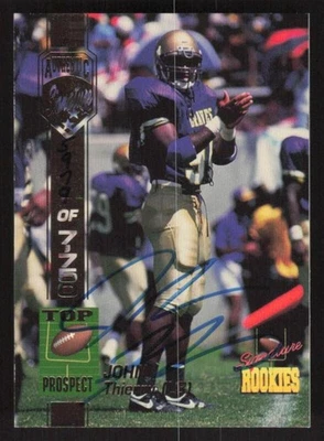 1994 SIGNATURE ROOKIES JOHN THIERRY 54 XRC AUTOGRAPH /7750 ALCORN STATE BRAVES - Image 1 of 2