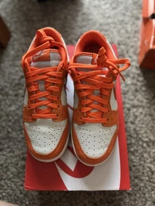 Size 8 - Nike Dunk Low Cracked Orange W - Picture 1 of 6
