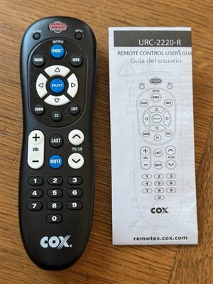 Cox Digital Cable Remote Control URC-2220-R with Instructions TESTED - Image 1 of 2
