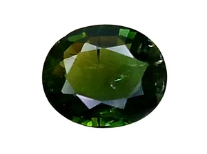 1.57CTS Green natural unheated sapphire oval cut loose gemstones, "see video " - Picture 1 of 3