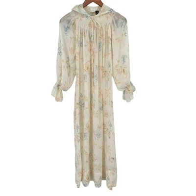 Camisón Gilligan & O'Malley Cottage Core Floral Vintage con capucha mediano Foto 1 de 4