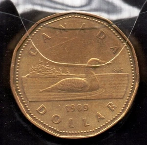 S470: Moneta Coin CANADA 1 Dollar 1989 - Picture 1 of 1