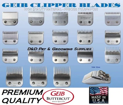 GEIB BUTTERCUT STAINLESS STEEL Pet Grooming BLADE*Fit Andis AGC,Oster A5 Clipper