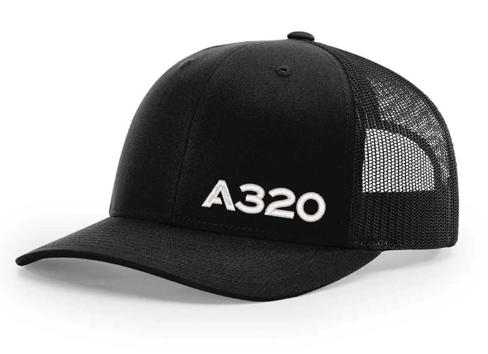 Airbus A320 Aviación Negro Richardson 112 Snapback Sombrero NUEVO Foto 1 de 1
