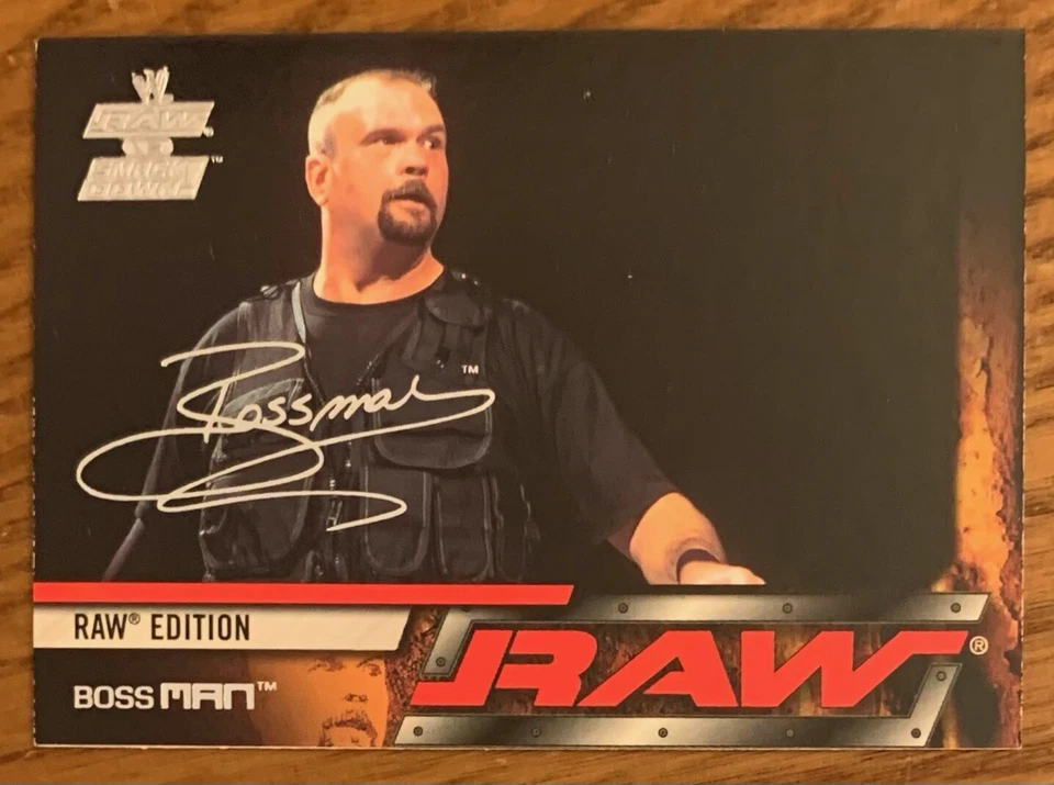 BIG BOSS MAN, 2002 FLEER WWE RAW VS. SMACKDOWN CARD - Image 1 of 1