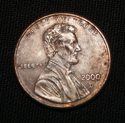 2000-D Lincoln Cent Earring ERROR Cover