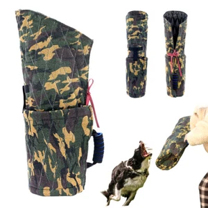 Camouflage Large Dog Bite Sleeve Heavy Duty Arm Protection Training for Mastiff - Foto 1 di 12