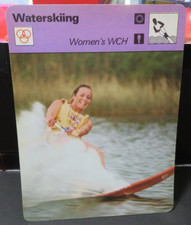 SC487 1977-79 SPORTSCASTERS WATERSKIING WOMENS WCH LIZ ALLEN SHETTER