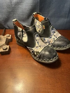 Botas al tobillo de cuero para mujer TMA EYES suela suave zapatos informales talla 6,5 - Imagen 1 de 8