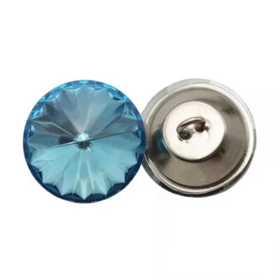 10x DIY Rhinestone Glass Upholstery Buttons Sewing Sofa Bed Headboard Art Decor - Image 1 of 4