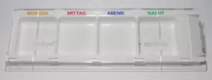 Tablettendose Medikamentendispenser Pillenbox Medikamentenbox Medikamenten-Dosie - Bild 1 von 3