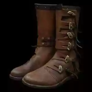 Medieval Leather Boots Renaissance Footwear Viking Shoe Mens Brown Christmas Gif - Picture 1 of 5