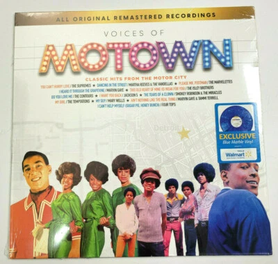 VOICES OF MOTOWN - VARIOUS ARTISTS - SOUL LP - SEALED  BLUE MARBLE VINYL - Image 1 of 2