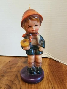 Vintage Goebel Hummel Style Boy Candle Made in Japan 7" - Picture 1 of 6