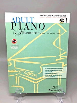 Faber Adult Piano Adventures All-In-One Piano Course Book 1 Includes CD & DVD - Image 1 of 2