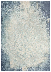 5x7 Rizzy Rugs Blue Abstract Faded Shaded Area Rug CHS101 - Aprx 5' 3" x 7' 6" - Picture 1 of 2