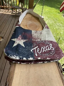 Robin Ruth- The State Of Texas Original-large Canvas Bag-15.5 X 12.5 Carry Tote - Picture 1 of 9